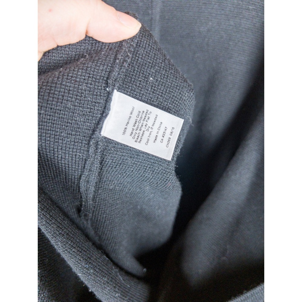 Talbots Pure Merino Wool‎ Black Full Zip Longline Cardigan Sweater Womens XL - Picture 7 of 7